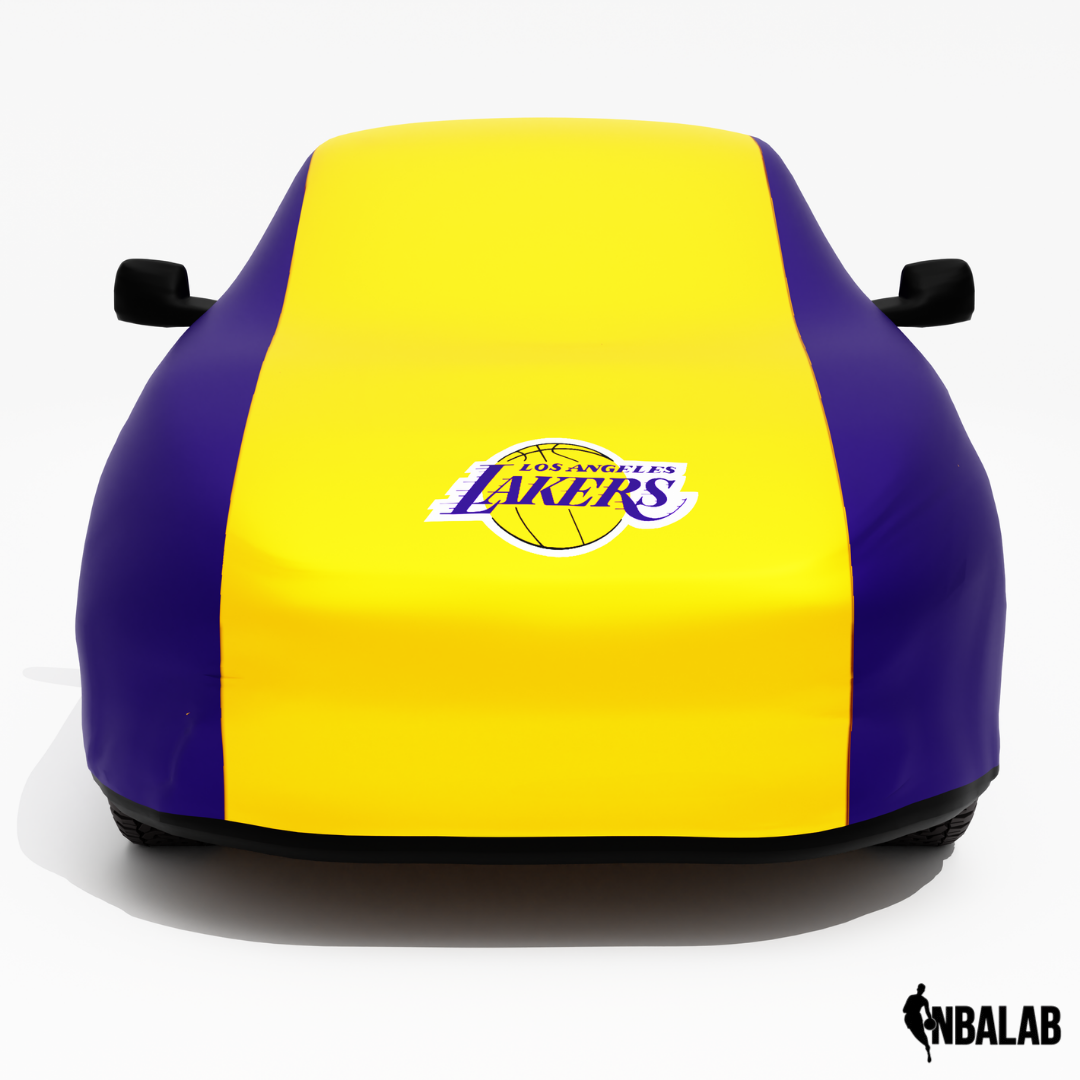 Officially Licensed Los Angeles Lakers 2 Tone Car Covers – Indoor & Outdoor | NBA Protection | HeroCovers