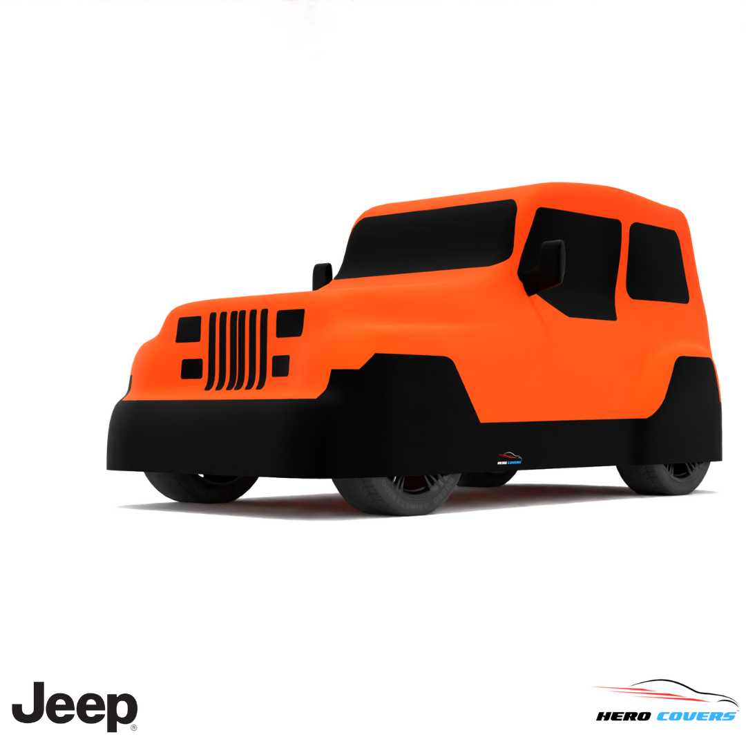Jeep Wrangler 1987 Car Cover: Indoor & Outdoor Use - HeroCovers