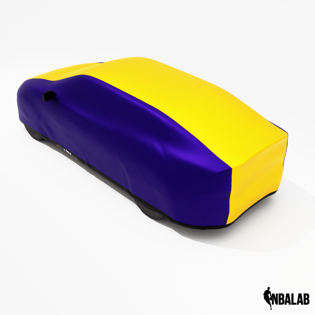 Officially Licensed Los Angeles Lakers 2 Tone Car Covers – Indoor & Outdoor | NBA Protection | HeroCovers