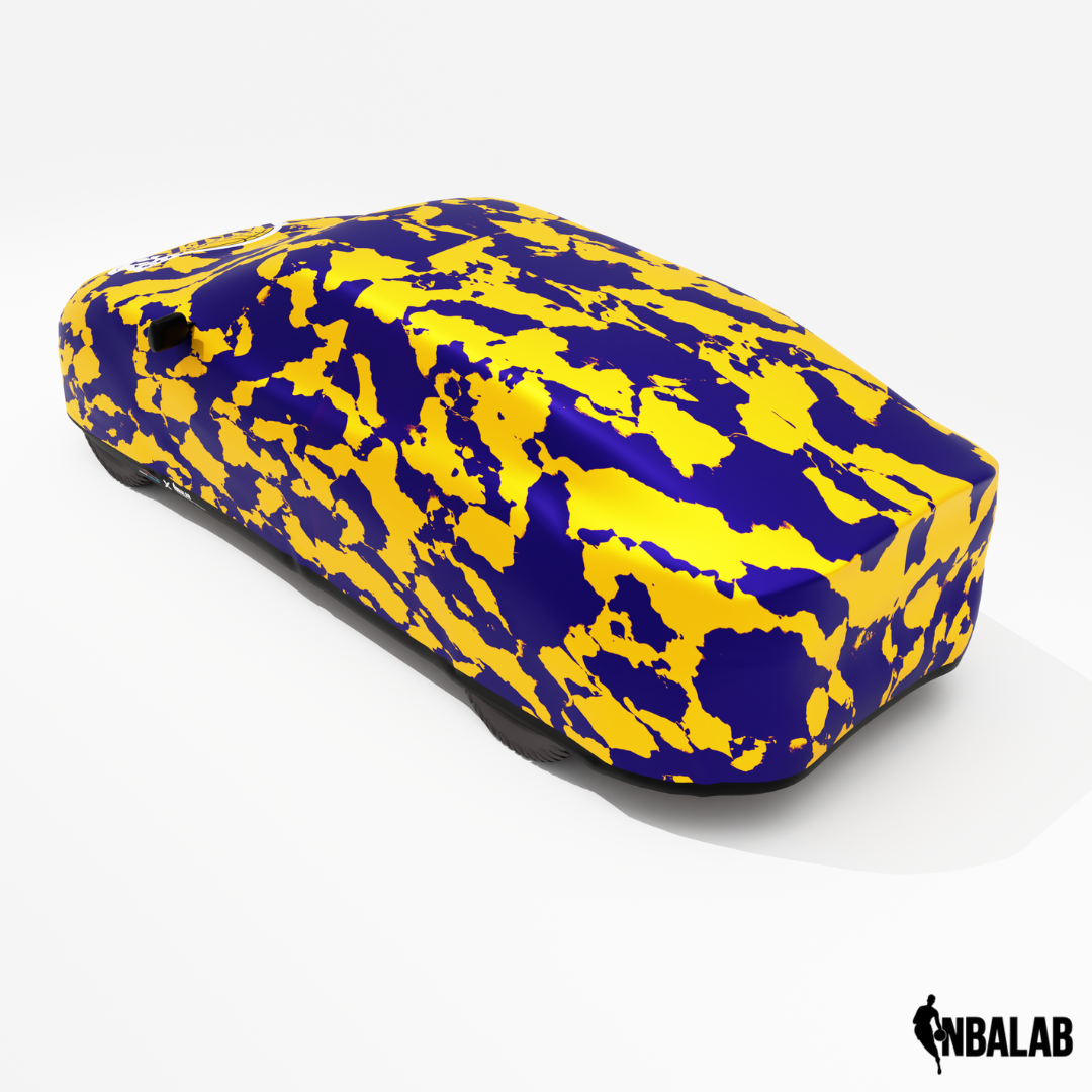 Officially Licensed Los Angeles Lakers Comouflage Car Covers – Indoor & Outdoor | NBA Protection | HeroCovers