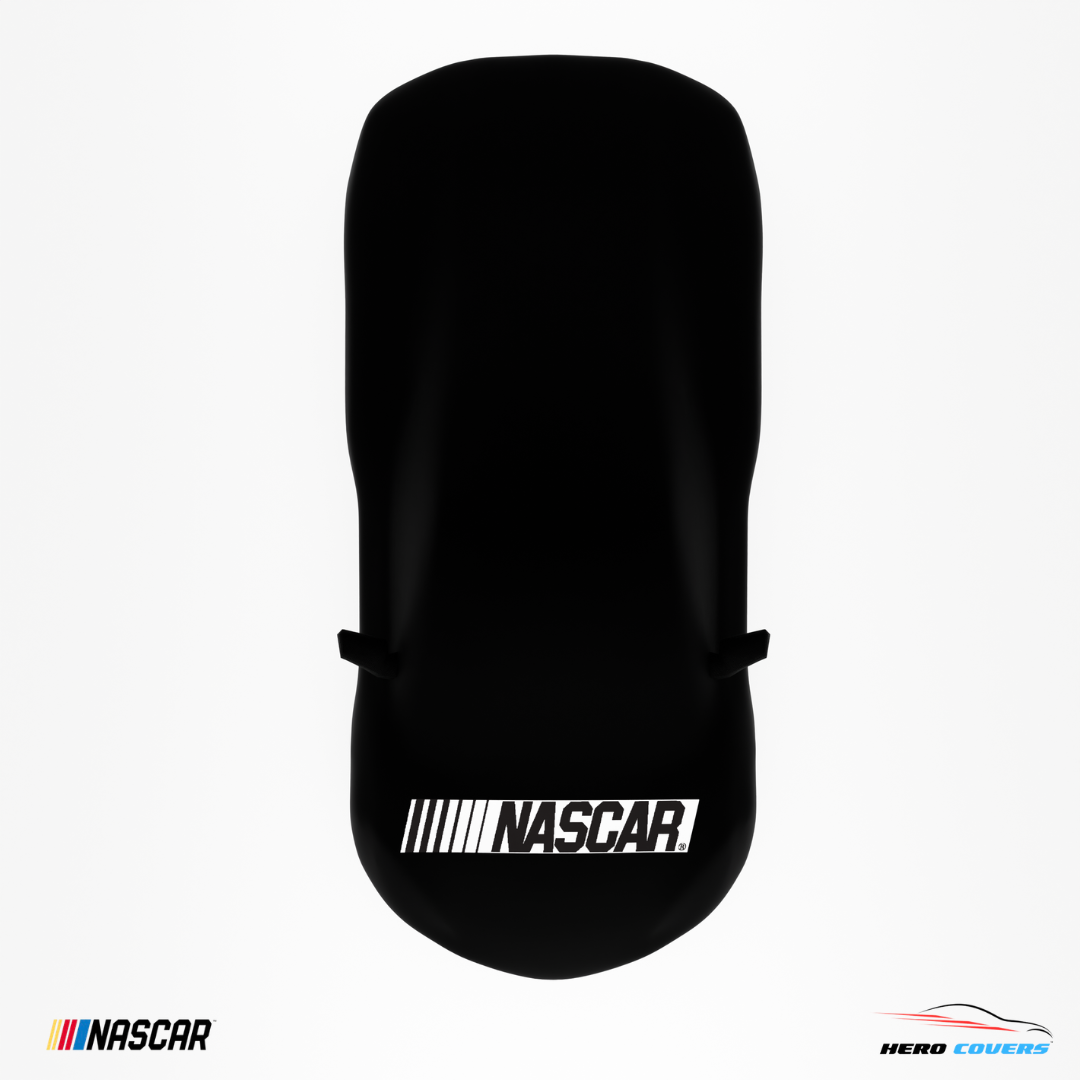 NASCAR White NASCAR Logo Car Covers | Officially Licensed by HeroCovers