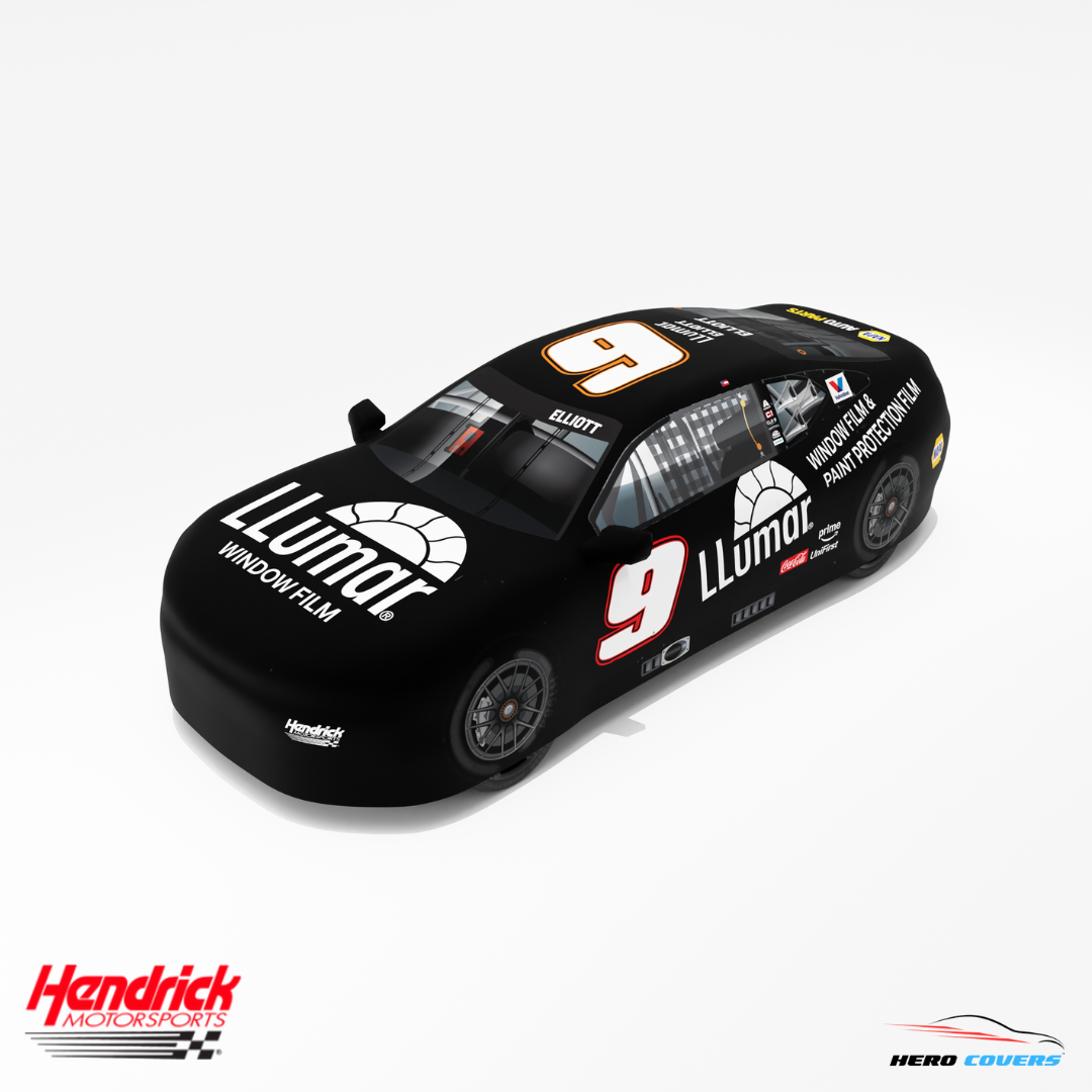 Officially Licensed Hendrick Motorsports Black Llumar #9 Car Cover – Precision Fit & Ultimate Protection | HeroCovers