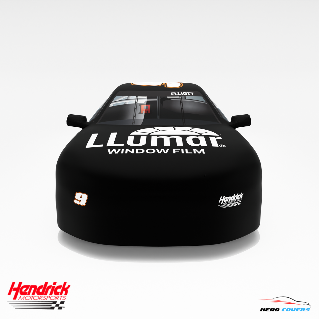 Officially Licensed Hendrick Motorsports Black Llumar #9 Car Cover – Precision Fit & Ultimate Protection | HeroCovers