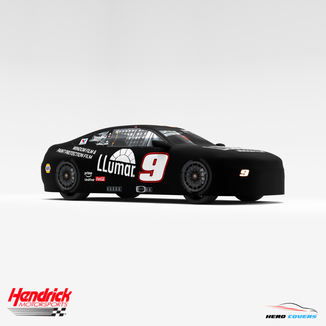 Officially Licensed Hendrick Motorsports Black Llumar #9 Car Cover – Precision Fit & Ultimate Protection | HeroCovers