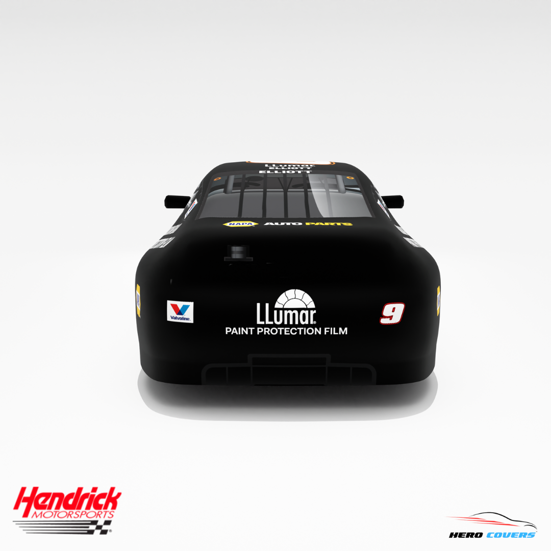Officially Licensed Hendrick Motorsports Black Llumar #9 Car Cover – Precision Fit & Ultimate Protection | HeroCovers