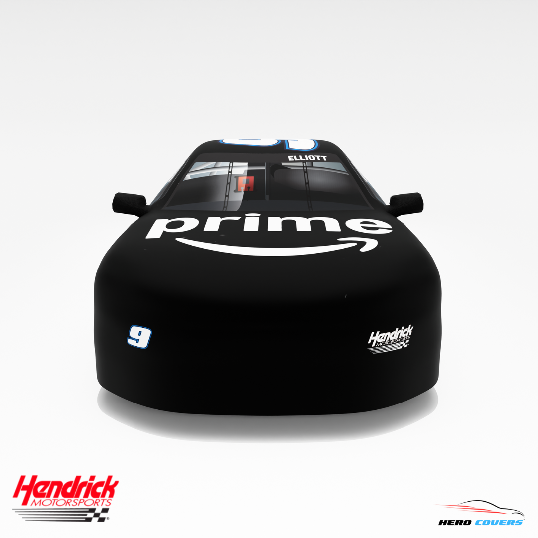 Officially Licensed Hendrick Motorsports Black Prime #9 Car Cover – Precision Fit & Ultimate Protection | HeroCovers