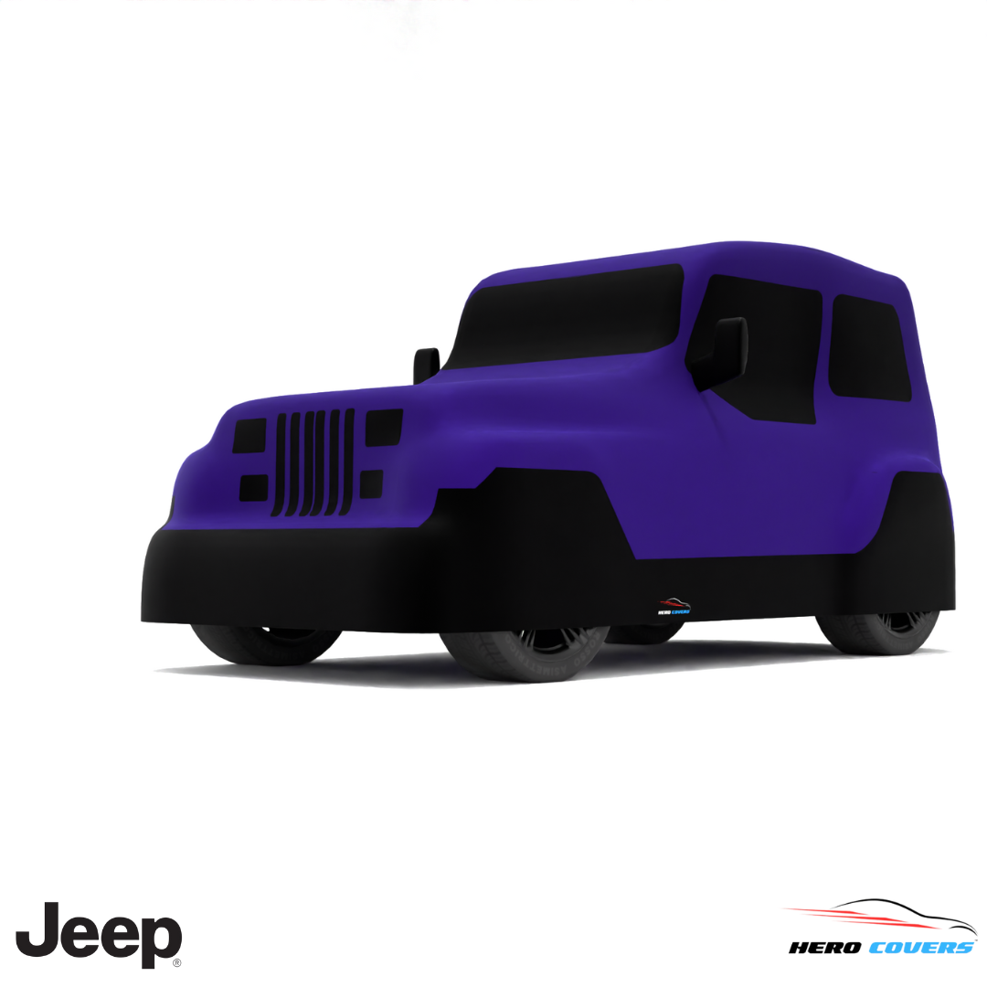 Jeep Wrangler 1987 Car Cover: Indoor & Outdoor Use - HeroCovers