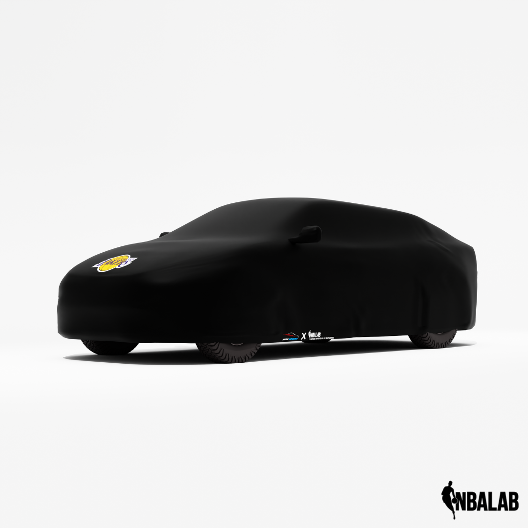 Officially Licensed Los Angeles Lakers Black Car Covers – Indoor & Outdoor | NBA Protection | HeroCovers