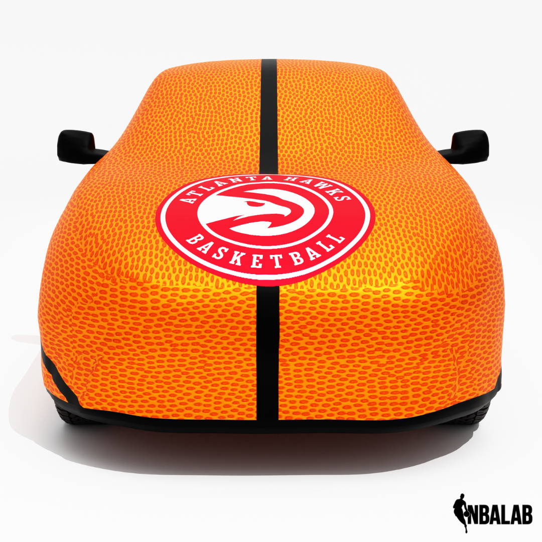 Officially Licensed Atlanta Hawks Life Size Basketball Car Covers – Indoor & Outdoor | NBA Protection | HeroCovers