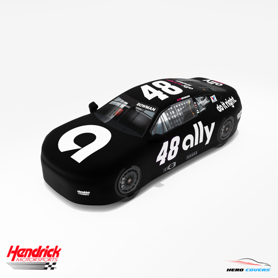 Officially Licensed Hendrick Motorsports Black Ally #48 Car Cover – Precision Fit & Ultimate Protection | HeroCovers