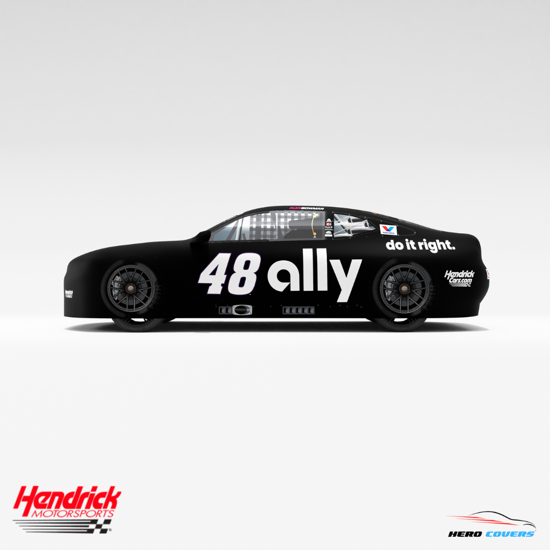 Officially Licensed Hendrick Motorsports Black Ally #48 Car Cover – Precision Fit & Ultimate Protection | HeroCovers