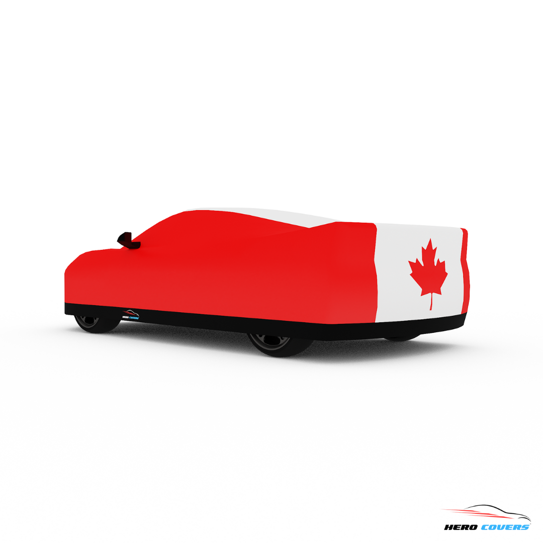 Canada Flag Design Car Cover | Premium Indoor or Outdoor Protection | HeroCovers