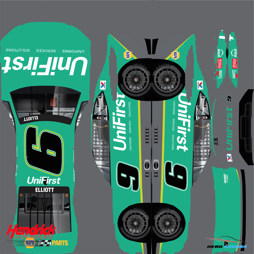 Officially Licensed Hendrick Motorsports #9 UNIFIRST Car Cover – Precision Fit & Ultimate Protection | HeroCovers