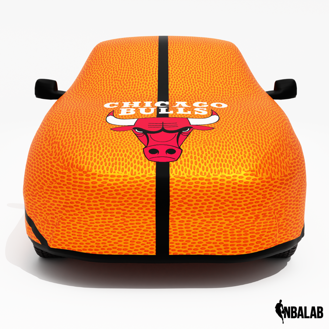 Officially Licensed Chicago Bulls Life Size Basketball Car Covers – Indoor & Outdoor | NBA Protection | HeroCovers