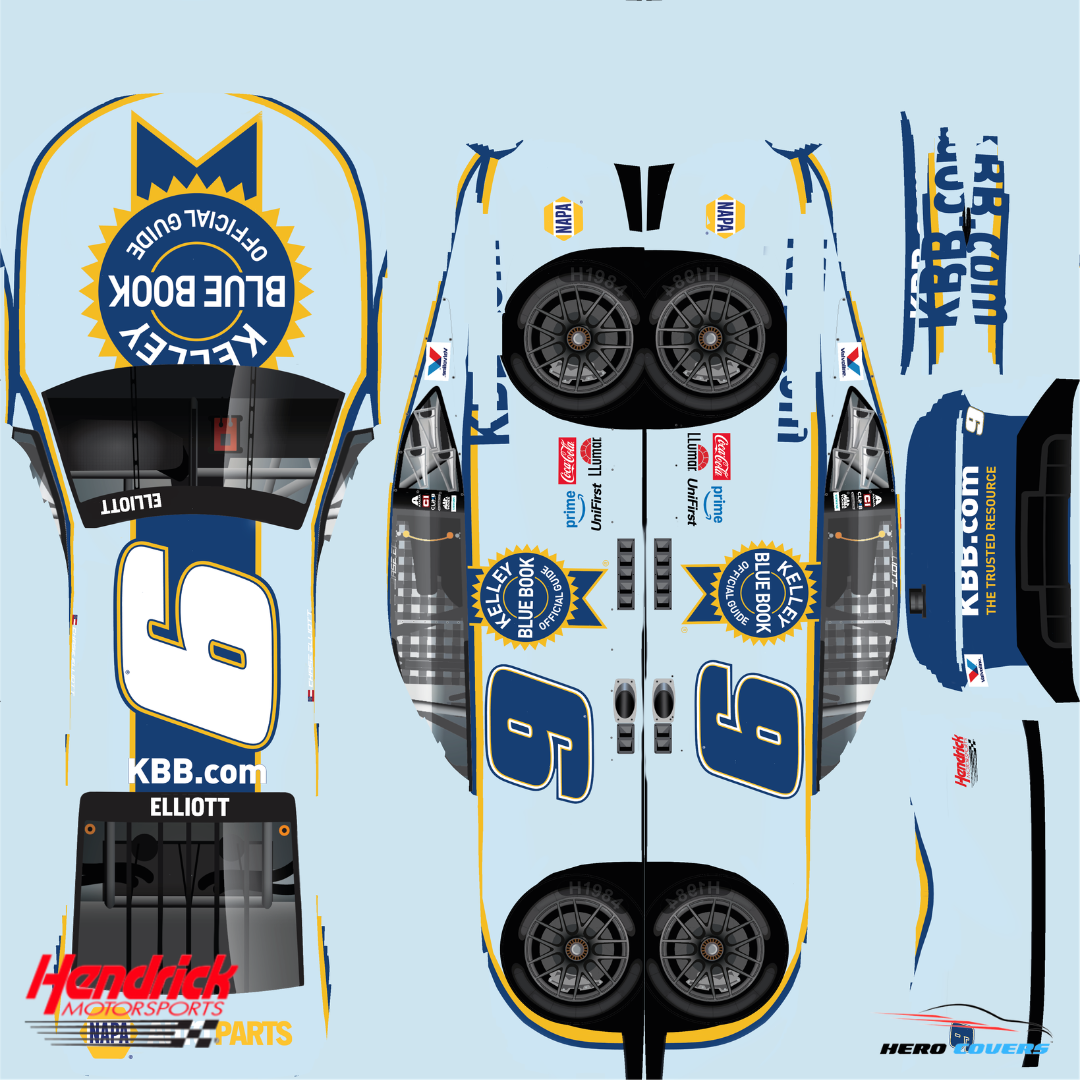 Officially Licensed Hendrick Motorsports Kelly Blue Book Car Cover – Precision Fit & Ultimate Protection | HeroCovers