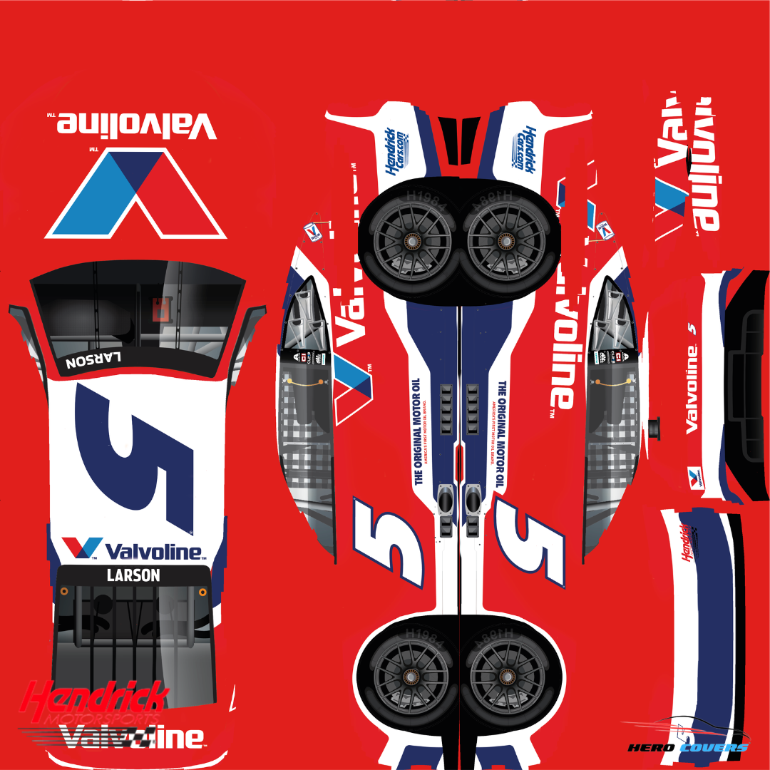 Officially Licensed Hendrick Motorsports No. 5 Valvoline Car Cover – Precision Fit & Ultimate Protection | HeroCovers