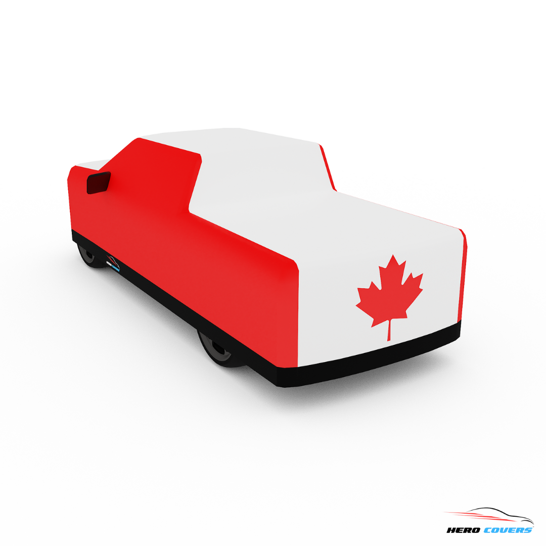 Canada Flag Design Car Cover | Premium Indoor or Outdoor Protection | HeroCovers