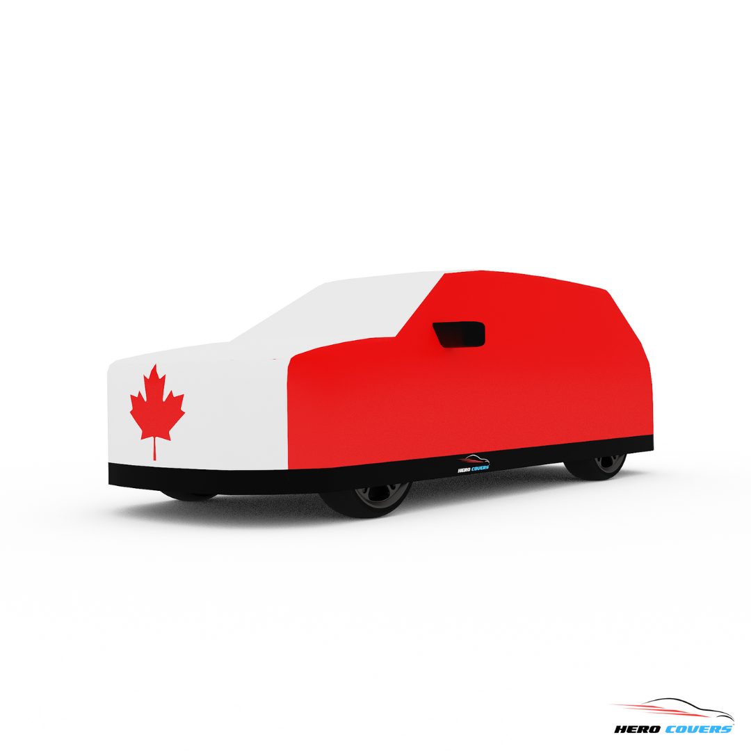 Canada Flag Design Car Cover | Premium Indoor or Outdoor Protection | HeroCovers