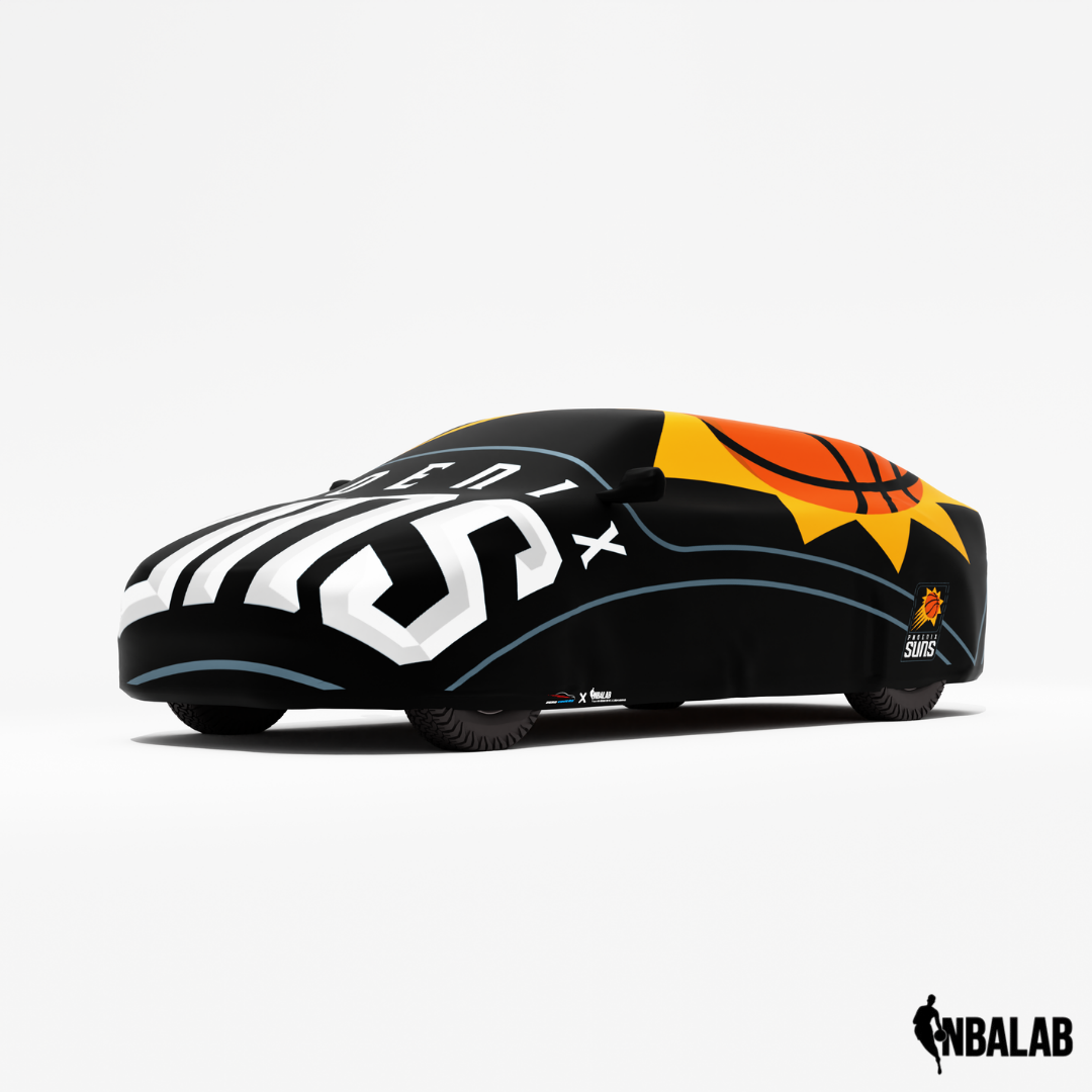 Officially Licensed Phoenix Suns Cover Stretch Logo – Indoor & Outdoor | NBA Protection | HeroCovers