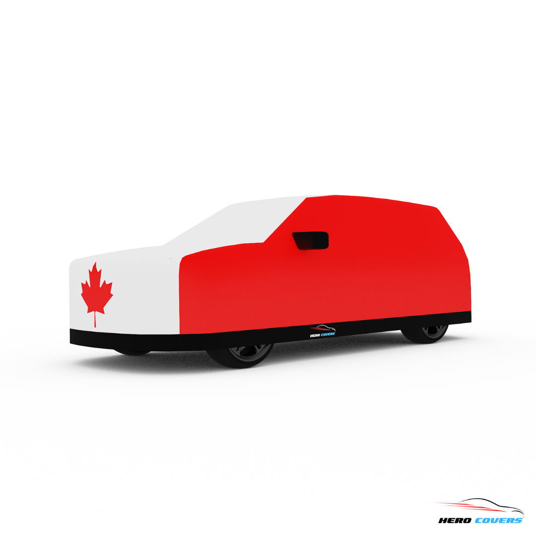 Canada Flag Design Car Cover | Premium Indoor or Outdoor Protection | HeroCovers