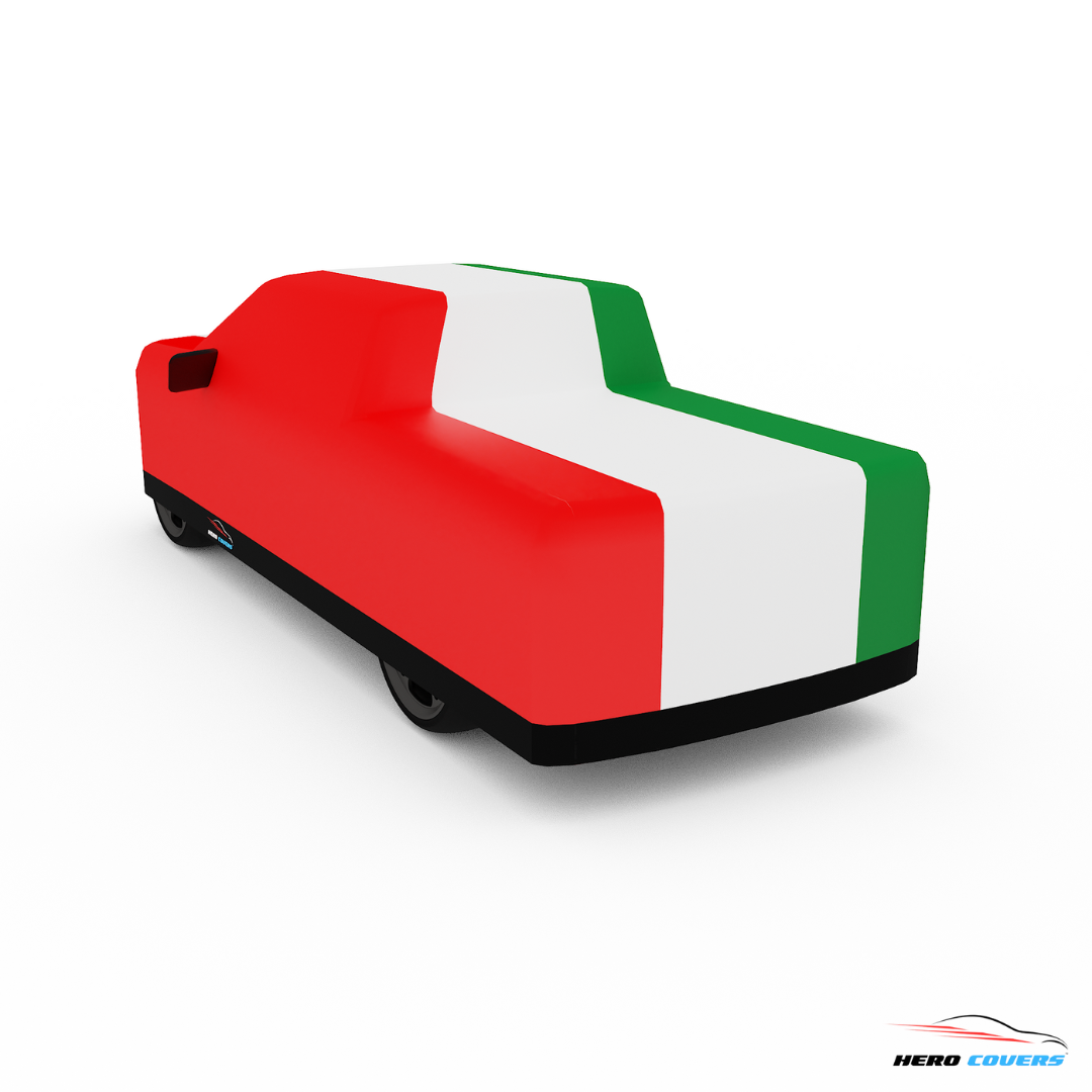 Italy Flag Design Car Cover | Premium Indoor or Outdoor Protection | HeroCovers