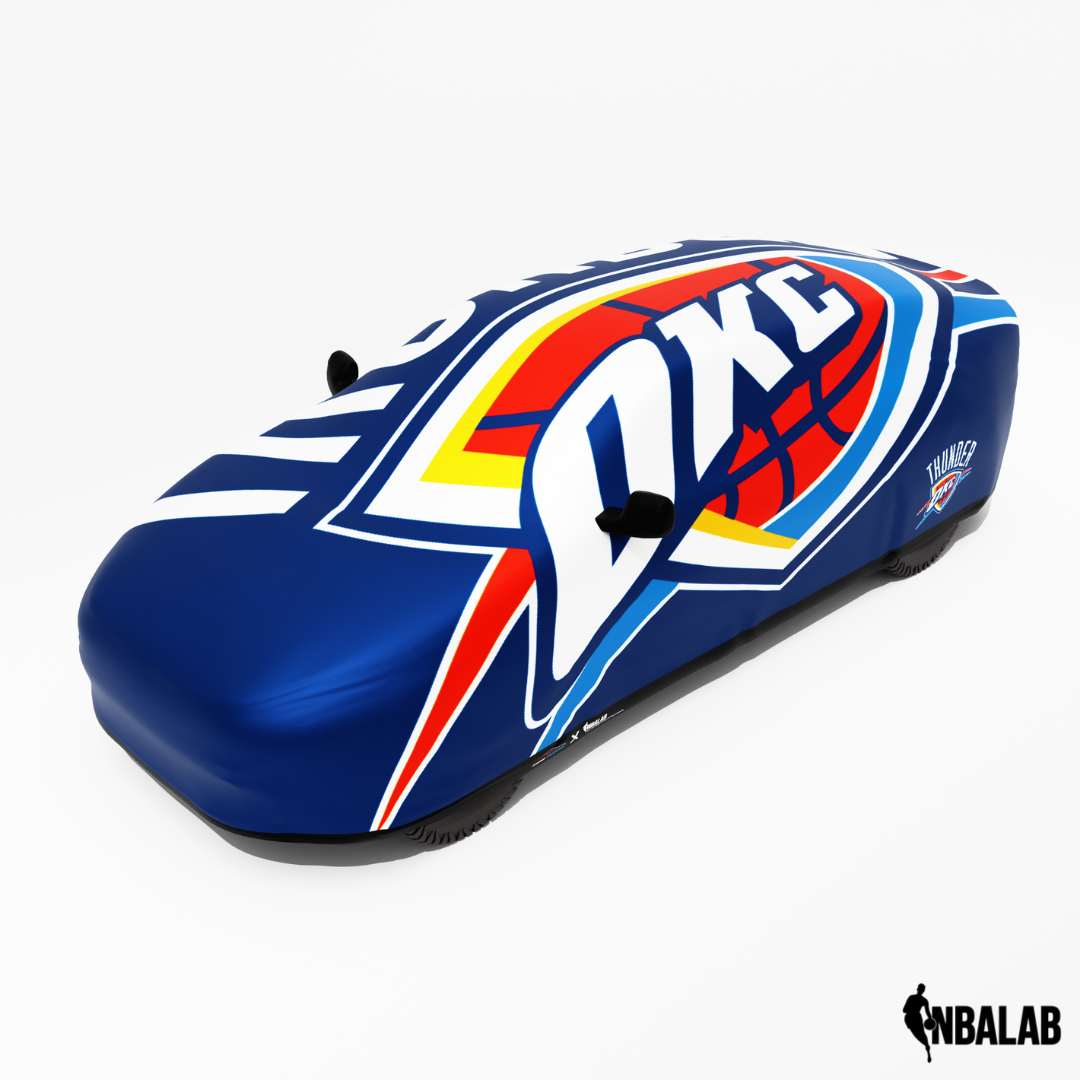 Officially Licensed Oklahoma City Cover Stretch Logo – Indoor & Outdoor | NBA Protection | HeroCovers
