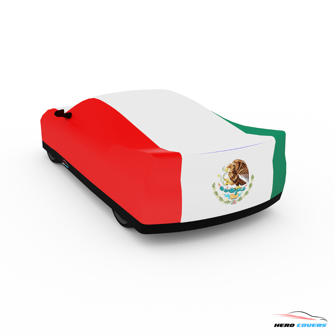 Mexico Flag Design Car Cover | Premium Indoor or Outdoor Protection | HeroCovers