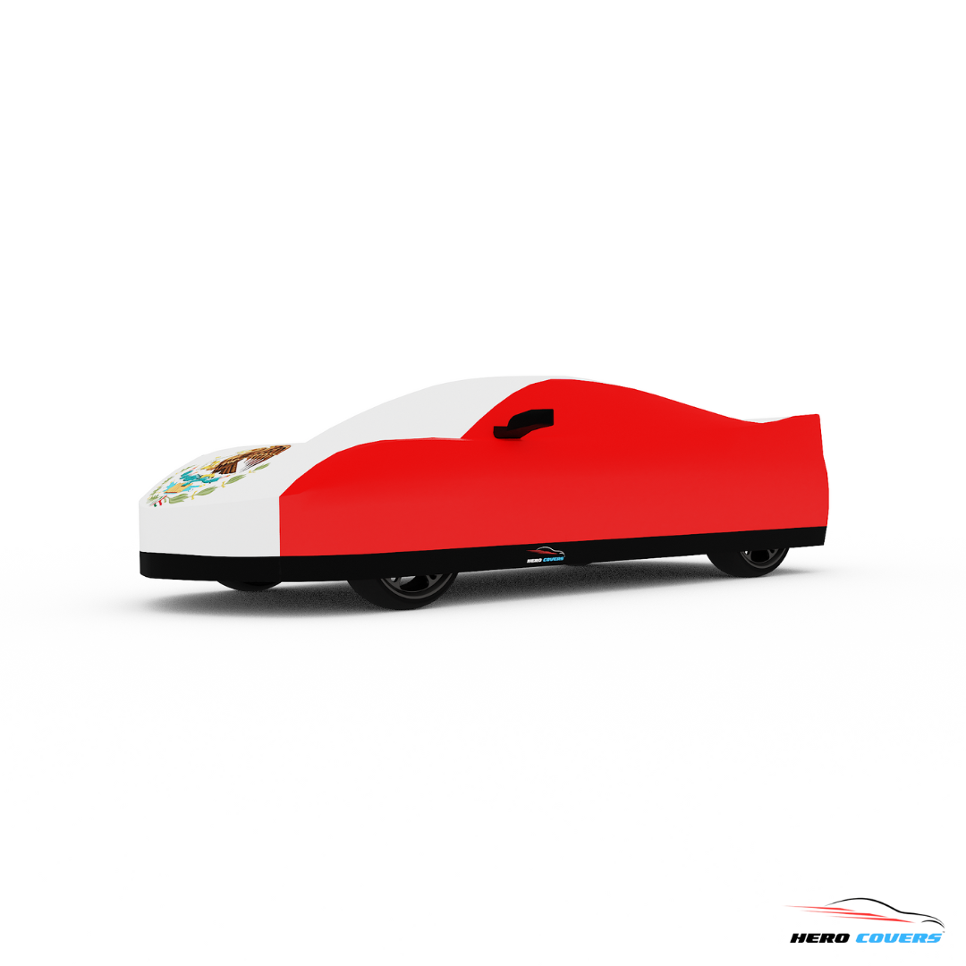Mexico Flag Design Car Cover | Premium Indoor or Outdoor Protection | HeroCovers