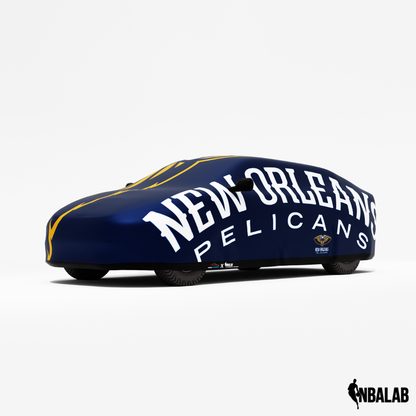 Officially Licensed New Orleans Cover Stretch Logo – Indoor & Outdoor | NBA Protection | HeroCovers