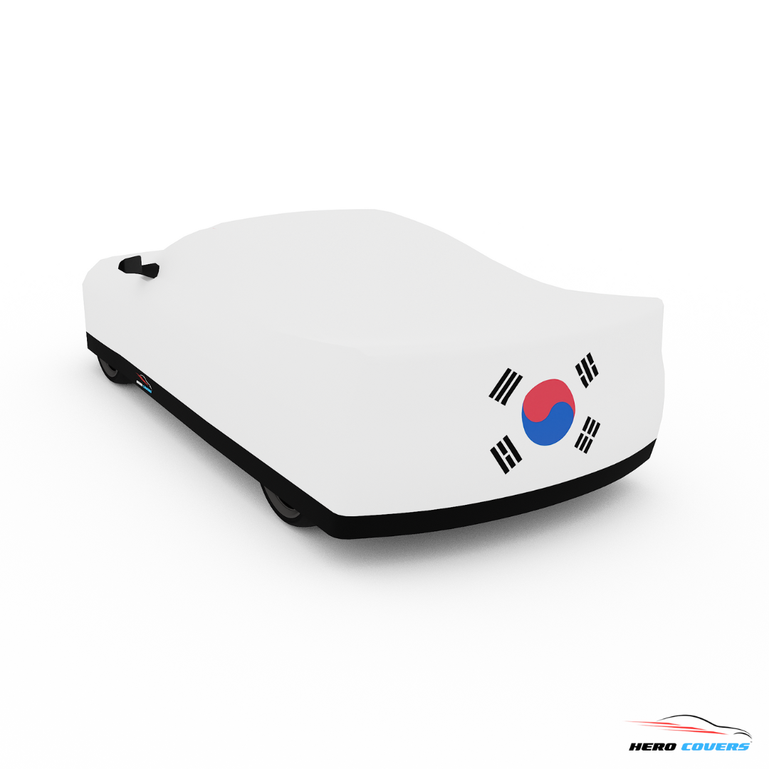 South Korea Flag Design Car Cover | Premium Indoor or Outdoor Protection | HeroCovers