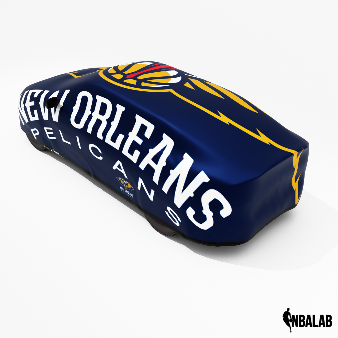 Officially Licensed New Orleans Cover Stretch Logo – Indoor & Outdoor | NBA Protection | HeroCovers