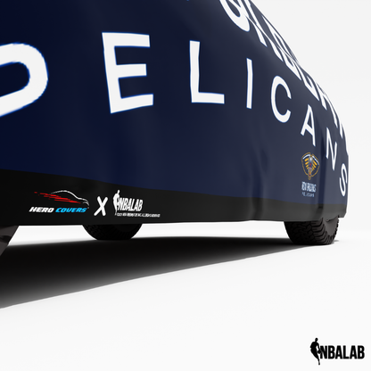 Officially Licensed New Orleans Cover Stretch Logo – Indoor & Outdoor | NBA Protection | HeroCovers