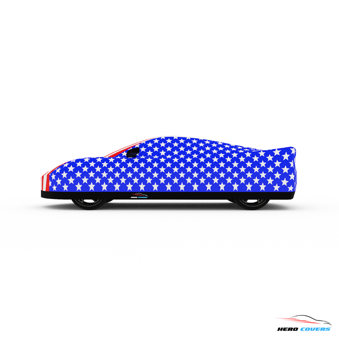 American Flag Design Car Cover | Premium Indoor or Outdoor Protection | HeroCovers