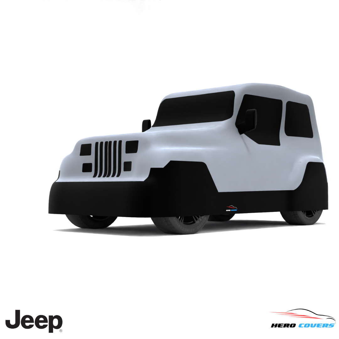 Jeep Wrangler 1987 Car Cover: Indoor & Outdoor Use - HeroCovers