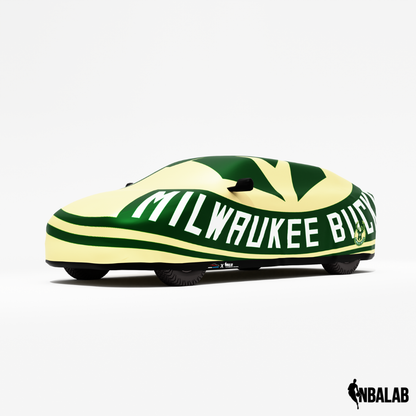 Officially Licensed Milwaukee Bucks Cover Stretch Logo – Indoor & Outdoor | NBA Protection | HeroCovers