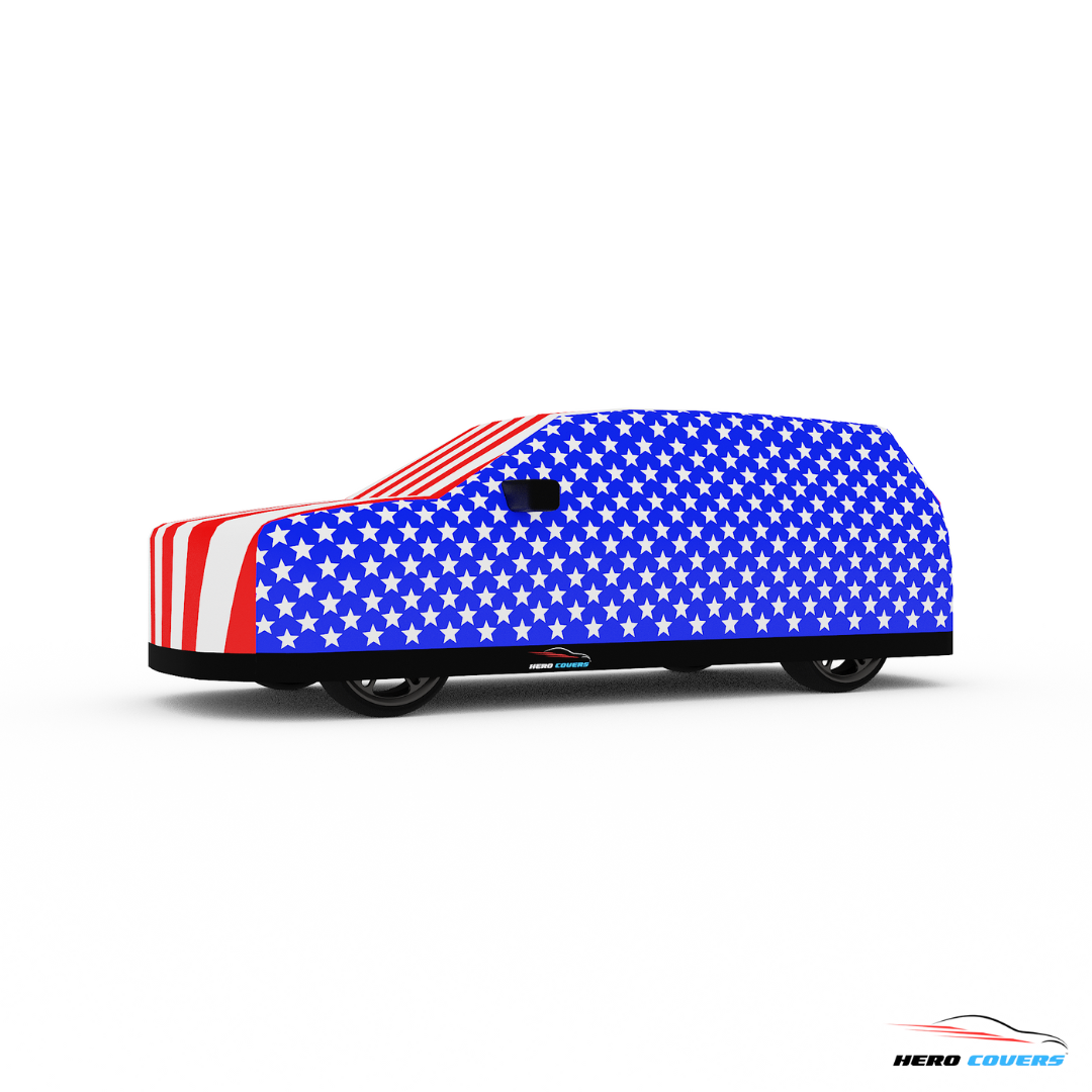American Flag Design Car Cover | Premium Indoor or Outdoor Protection | HeroCovers