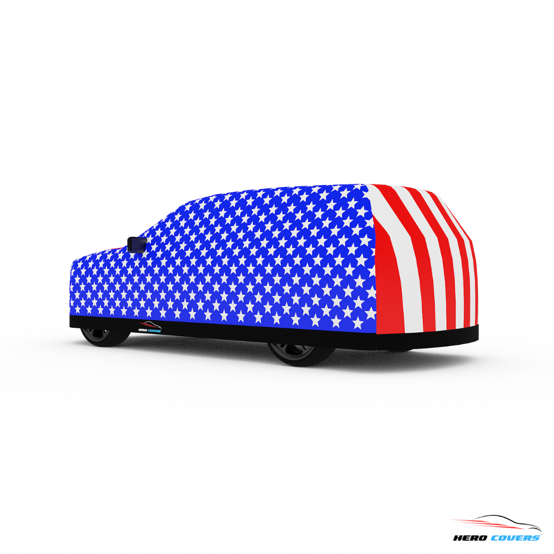 American Flag Design Car Cover | Premium Indoor or Outdoor Protection | HeroCovers