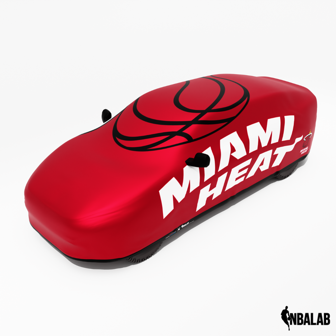 Officially Licensed Miami Heat Cover Stretch Logo – Indoor & Outdoor | NBA Protection | HeroCovers