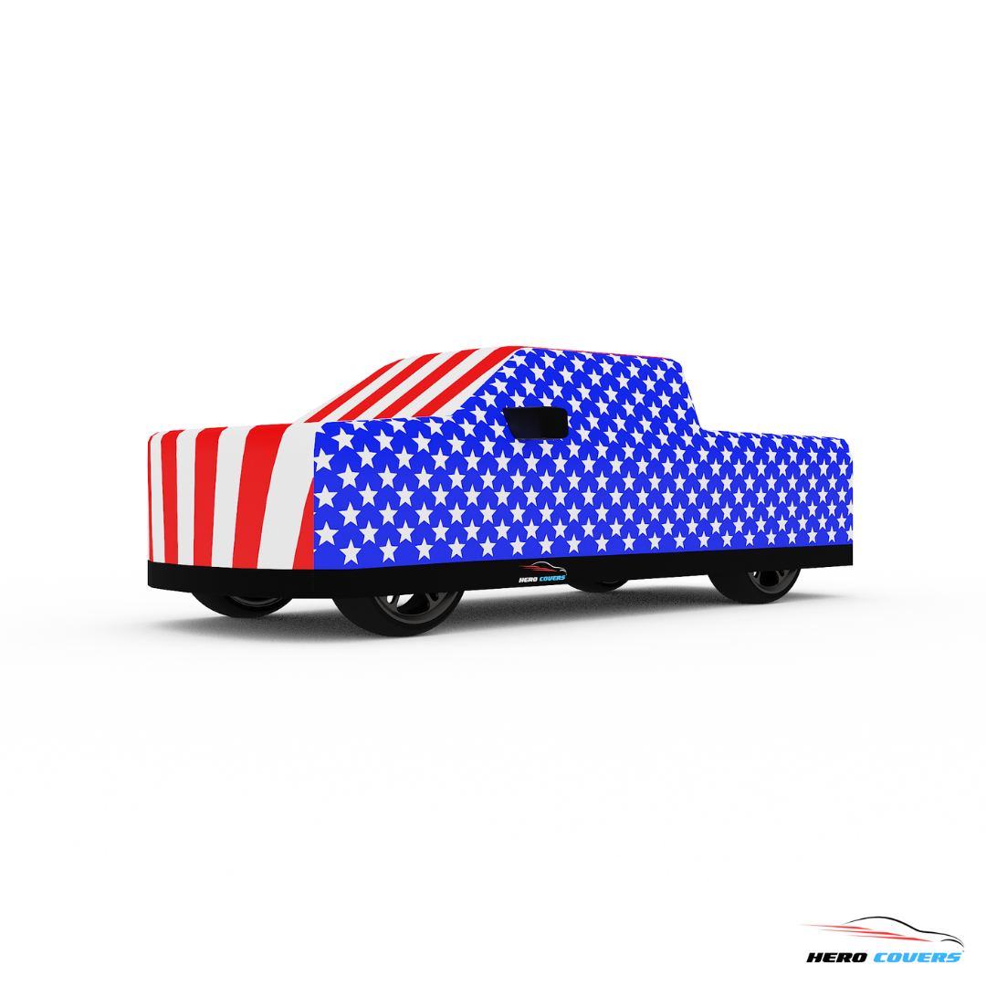 American Flag Design Car Cover | Premium Indoor or Outdoor Protection | HeroCovers
