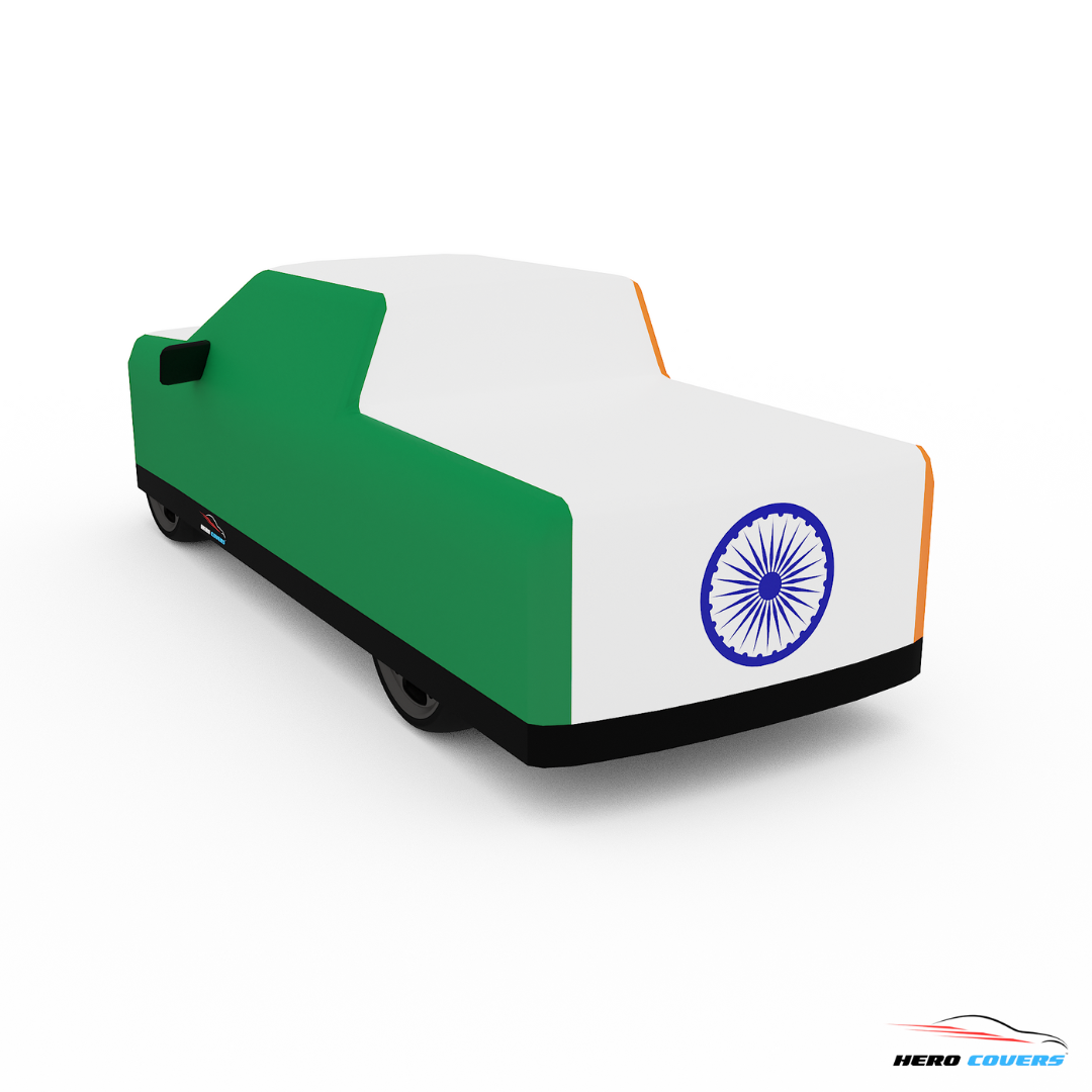 India Flag Design Car Cover | Premium Indoor or Outdoor Protection | HeroCovers