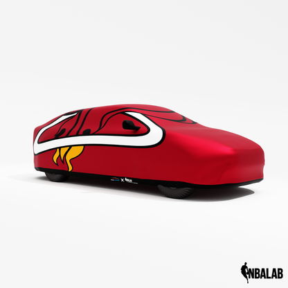 Officially Licensed Miami Heat Cover Stretch Logo – Indoor & Outdoor | NBA Protection | HeroCovers