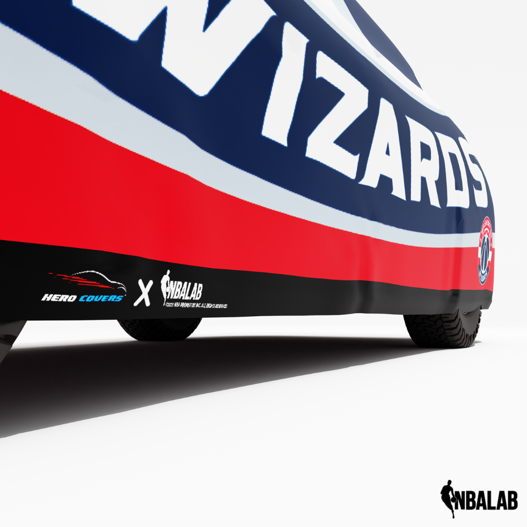 Officially Licensed Washington Cover Stretch Logo – Indoor & Outdoor | NBA Protection | HeroCovers