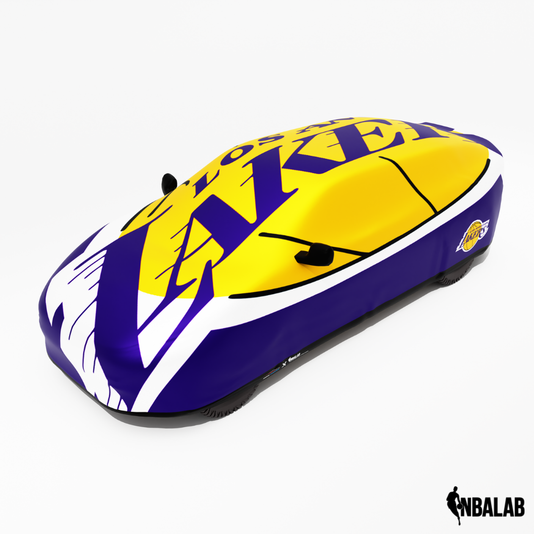 Officially Licensed Los Angeles Lakers Cover Stretch Logo – Indoor & Outdoor | NBA Protection | HeroCovers