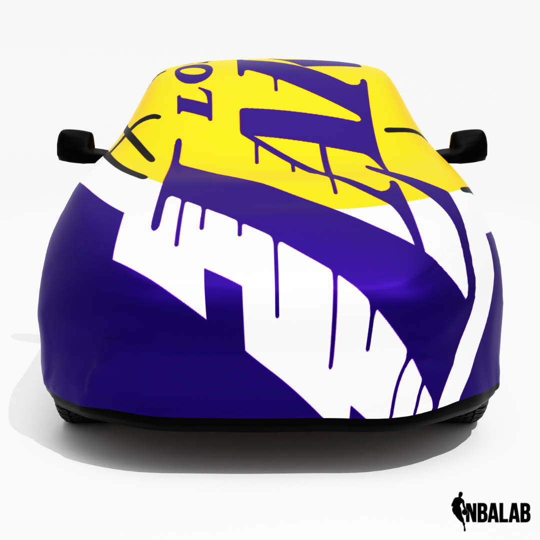 Officially Licensed Los Angeles Lakers Cover Stretch Logo – Indoor & Outdoor | NBA Protection | HeroCovers