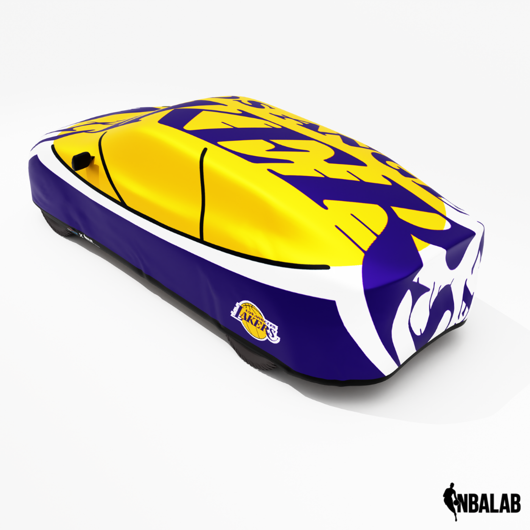 Officially Licensed Los Angeles Lakers Cover Stretch Logo – Indoor & Outdoor | NBA Protection | HeroCovers