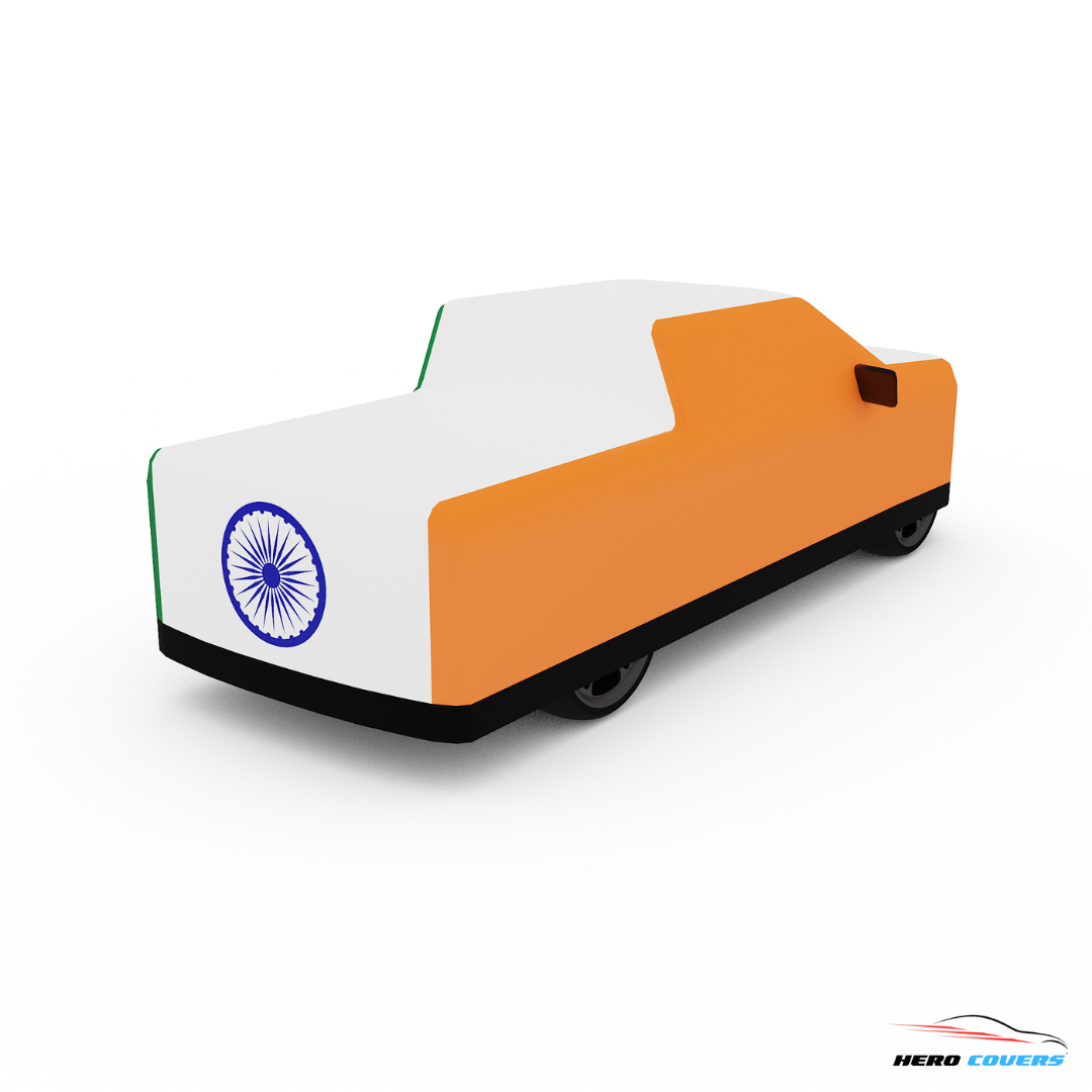 India Flag Design Car Cover | Premium Indoor or Outdoor Protection | HeroCovers