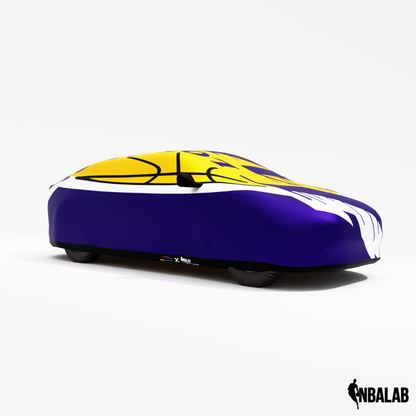 Officially Licensed Los Angeles Lakers Cover Stretch Logo – Indoor & Outdoor | NBA Protection | HeroCovers