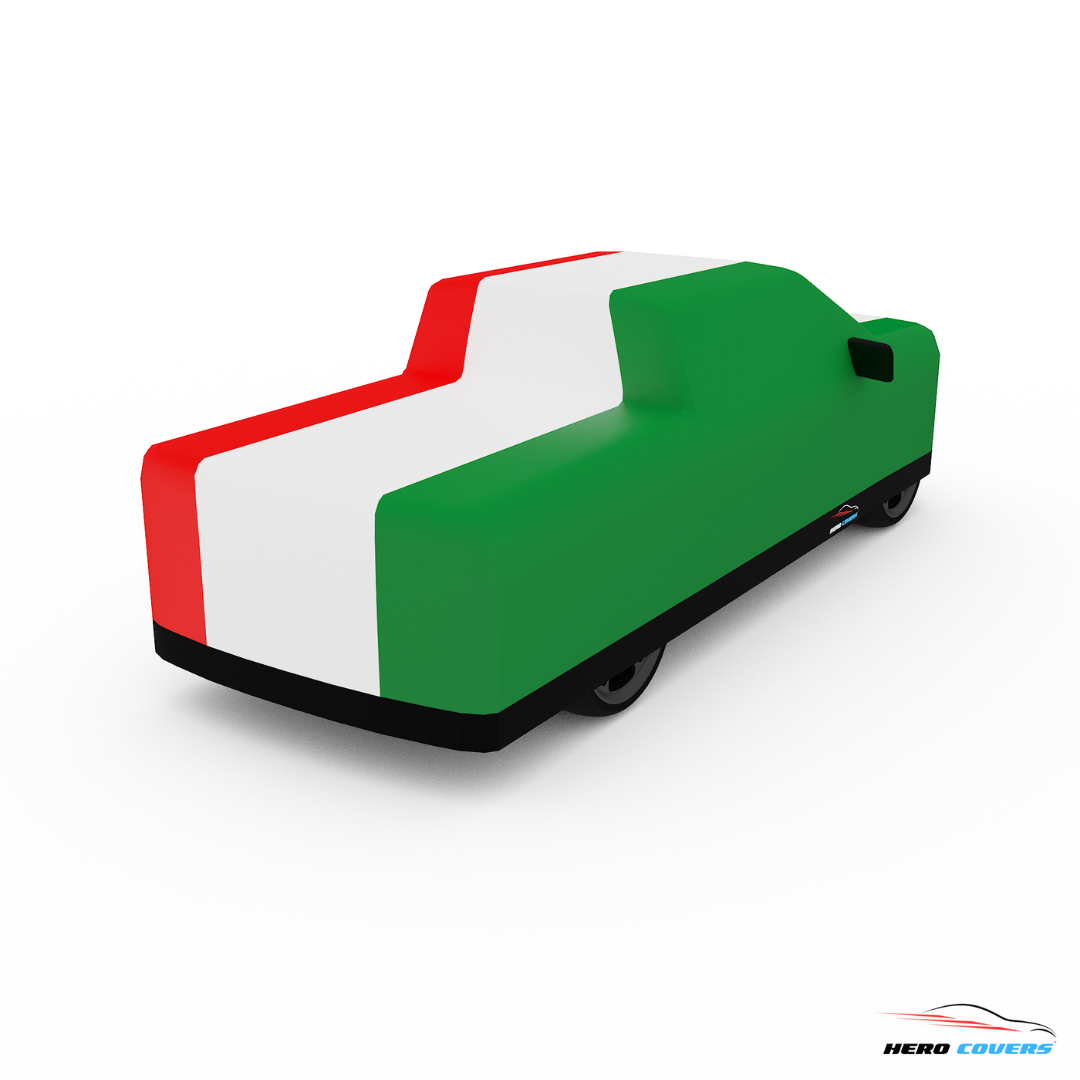 Italy Flag Design Car Cover | Premium Indoor or Outdoor Protection | HeroCovers