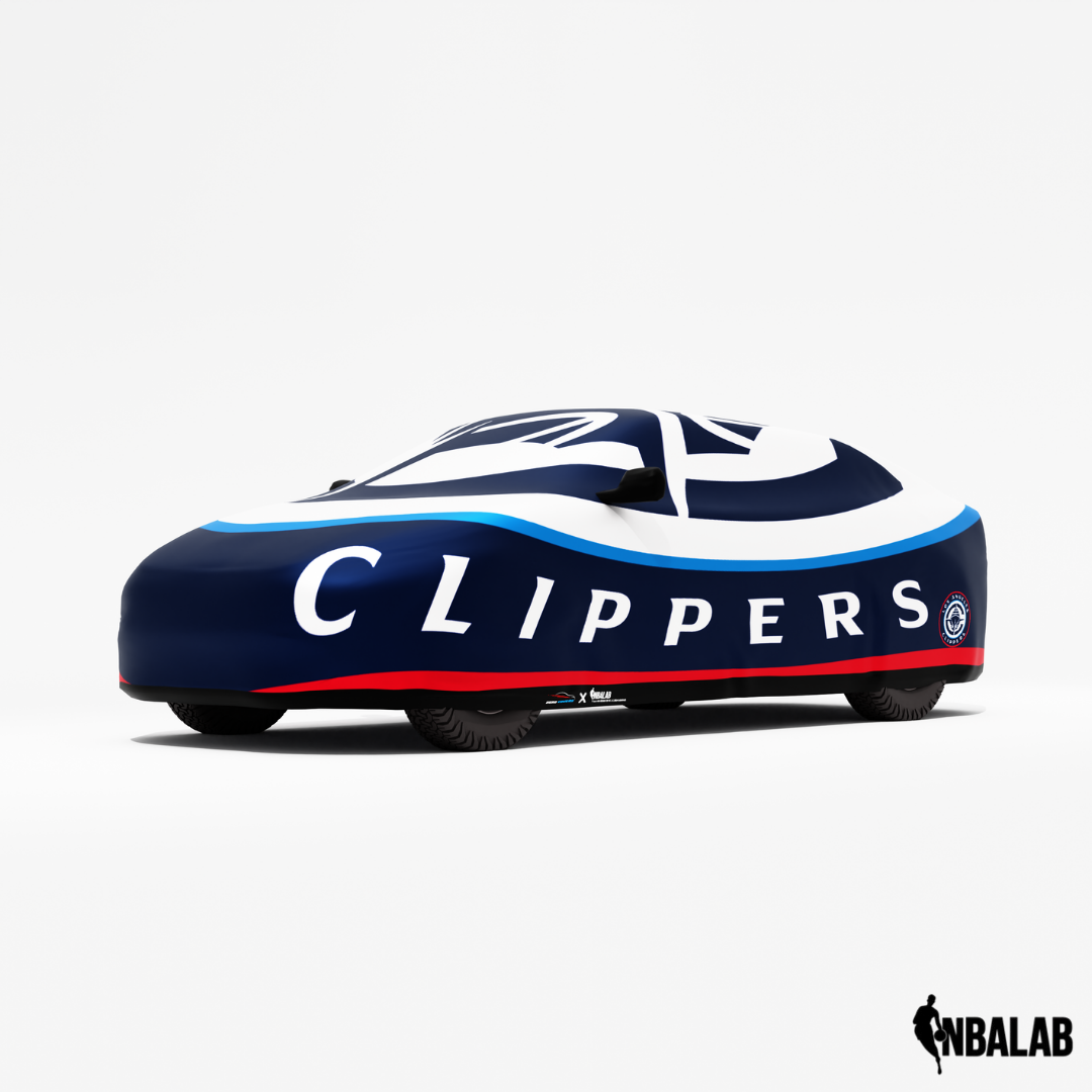 Officially Licensed Clippers Cover Stretch Logo – Indoor & Outdoor | NBA Protection | HeroCovers