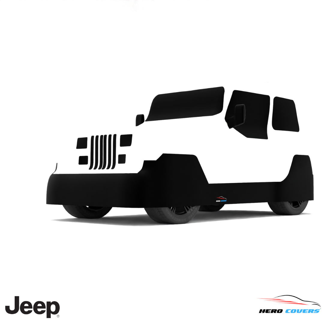 Jeep Wrangler 1987 Car Cover: Indoor & Outdoor Use - HeroCovers